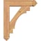 Ekena Millwork Merced Arts and Crafts Smooth Bracket w/ Offset Brace, Western Red Cedar, 5 1/2"W x 20"D x 24"H BKT0604X20X24MRC03SWR - alternate 4